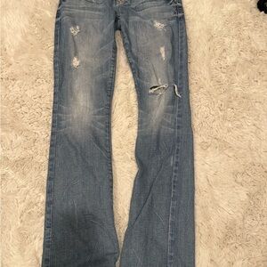 Guess Women's y2k low rise Boot Cut jean size 27 (fit tight)